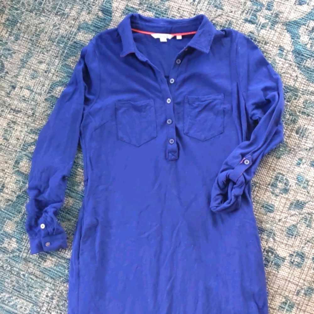 Boden 6 Shift Dress 100% cotton pockets excellent